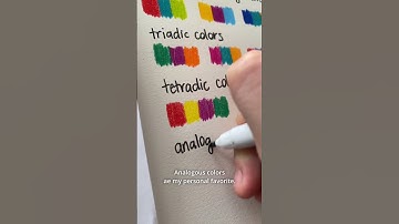 Choosing Colors with Color Harmonies & the Color Wheel #shorts