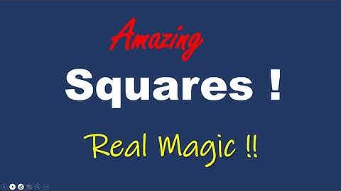Des carrés incroyables ! Vous n