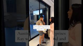 AUSTIN SURPRISES RAY WITH HIS GIRLFRIEND🥹😭❤️#shorts #acefamily #austinmcbroom #catherinepaiz #love