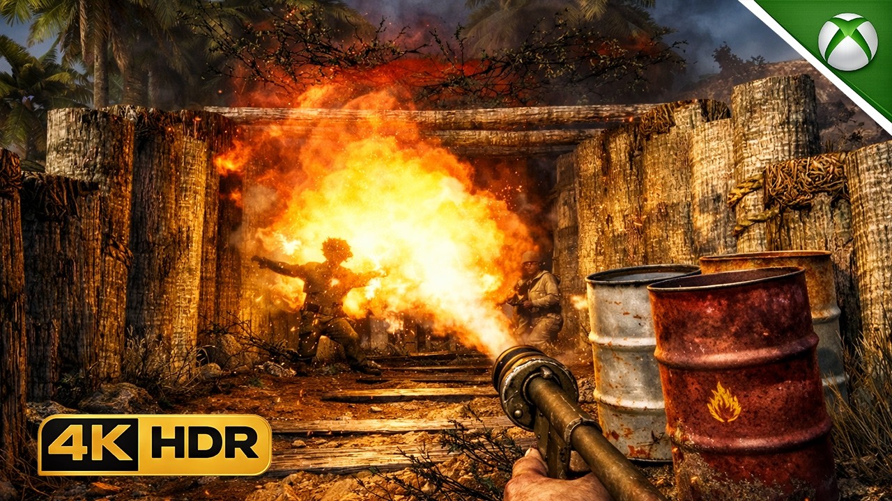 Catching The Enemy Off Guard | Ultra Realistic Gameplay [4K60FPS] Call of Duty World At War