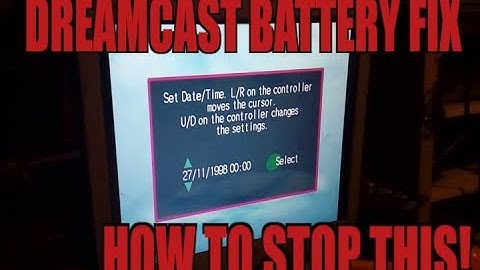 Dreamcast battery mod/clock fix