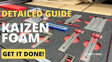 CNC thuis: gereedschapsorganisatie Kaizen Foam