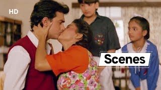 Bollywood Romantic Scenes | Aamir Khan | Juhi Chawla | Kunal Khemu | Hindi Comedy Movie