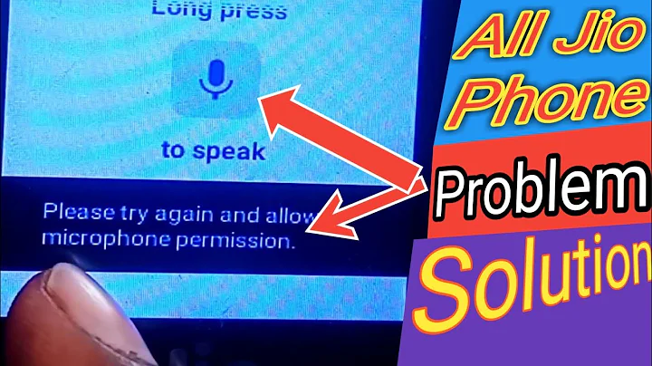 Please Try Again And Allow Microphone Permission||Jio Phone Microphone Settings