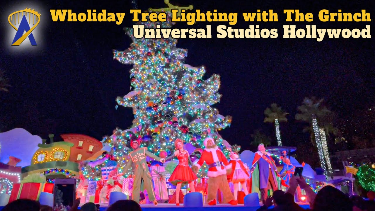 Wholiday Tree Lighting Ceremony at Universal Studios Hollywood Highlights