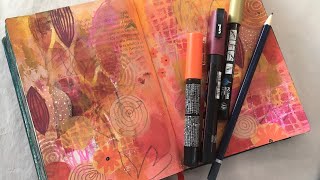 Mini Art Journal | Building layers | Process