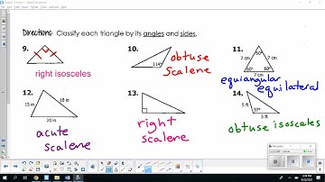 4 2 Classifying Triangles by Angles and Sides