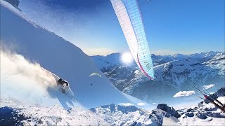 Tantalus Range Combo Mission - Flying our Paragliders to Ski in the Tants