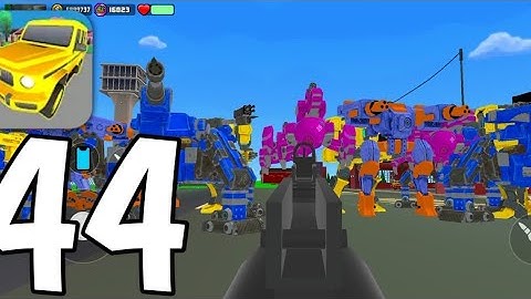 Gangs Wars: Pixel Shooter RP - Gameplay Walkthrough Part 44 - Destroy All Robots (Android, iOS)
