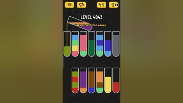 Water sort puzzle level 4043