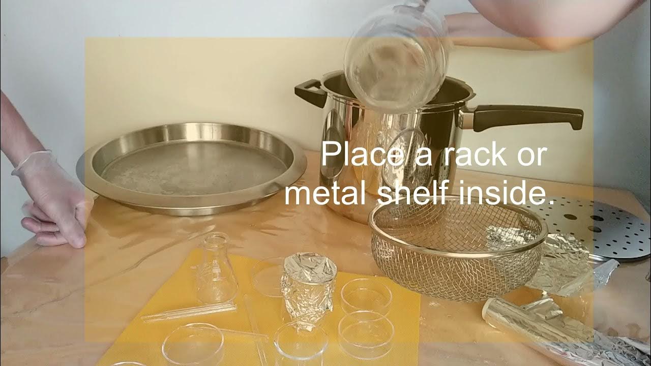 Laboratory Utensils Sterilizing in Pressure Cooker YouTube