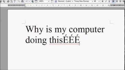 How to Change your Keyboard from French to English - Trying to Type a Question Mark but get an É