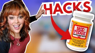 5 AMAZING MOD PODGE HACKS to try on your next DIY in 2024 ● EASY CRAFT HACKS