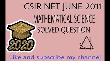 CSIR NET || INTEGRAL EQUATION || JUNE-2011 || PART-C || MATHEMATICAL SCIENCE