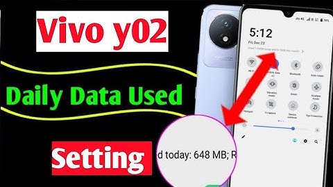 vivo y02 daily data usage setting | vivo y02 me daily data use Kaise dekhe