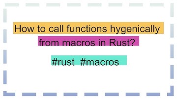 How to call functions hygenically from macros in Rust?