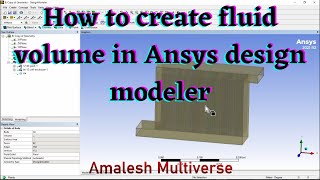 How to create fluid volume in the Ansys design modeler..? | English