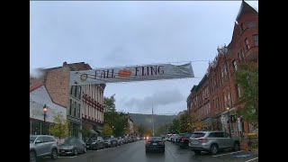 road trip from Syracuse to Cooperstown NY on a wet autumn day