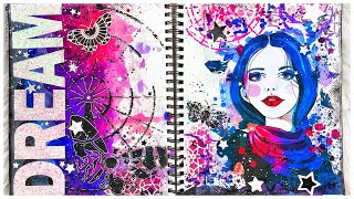 ART JOURNAL Process: Radar Dreams with TCW + His Palette