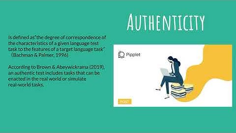 The five principles of language assessment.