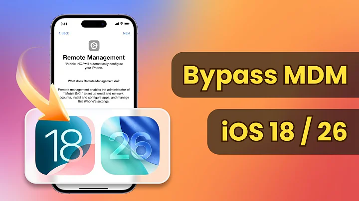 iOS 18/26 Remote Management Bypass Guide | Remove MDM Lock iPhone/iPad
