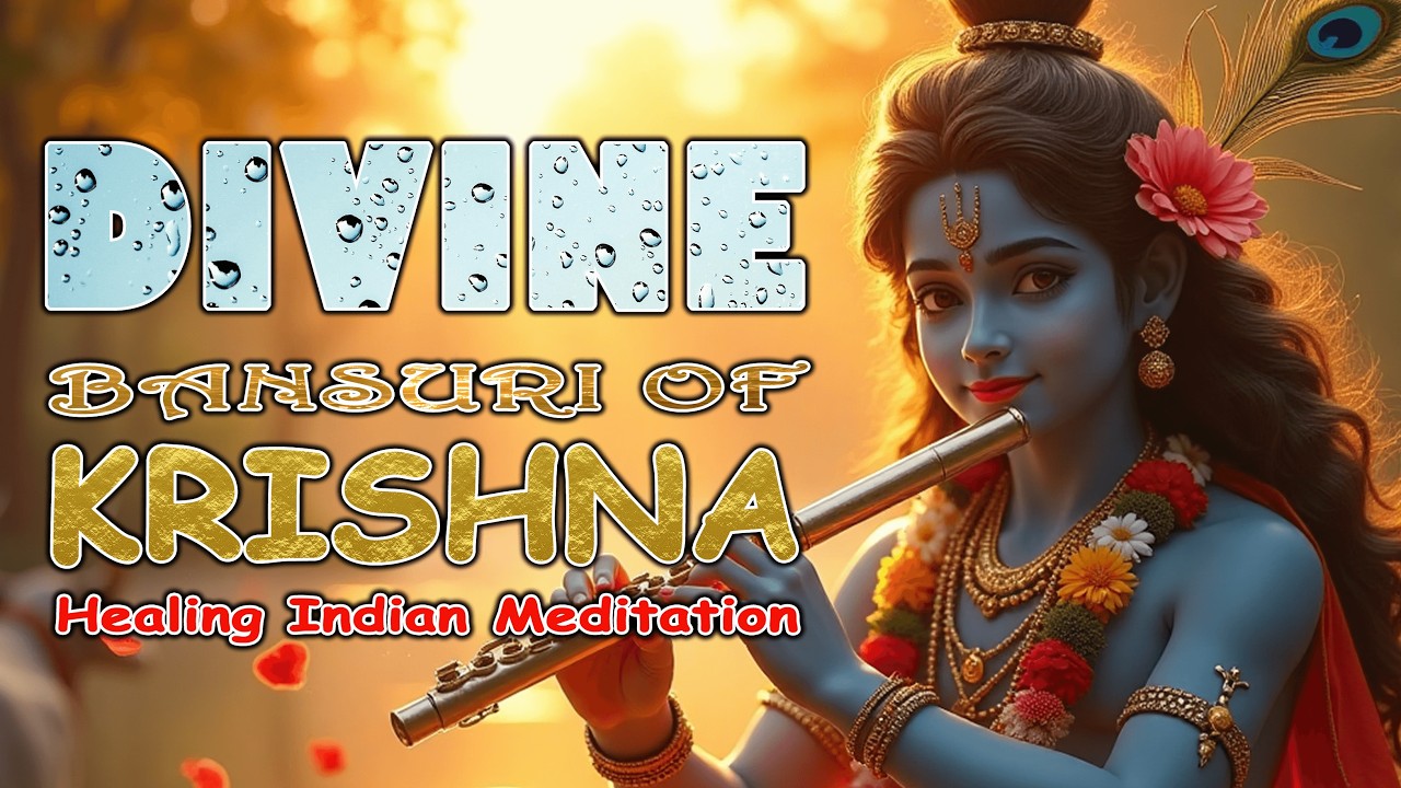 Krishna Flute Meditation Music | Relaxing Indian Bansuri for Peace
