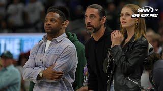 Aaron Rodgers watches playoff game with NBA heiress | New York Post Sports