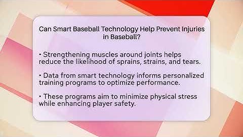 Can Smart Baseball Technology Help Prevent Injuries in Baseball? | Baseball Equipment Hub News