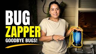 Keeping bugs away with this bug zapper - Upgraded Bug Zapper Outdoor 4200V Mosquito Zapper High Powe
