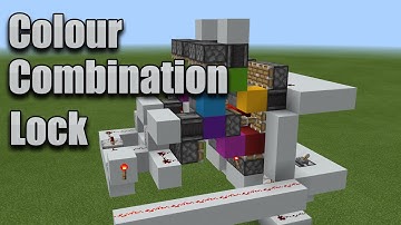Colour Combination Lock for Minecraft Bedrock