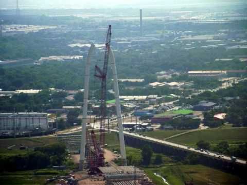 Margaret Hunt Hill Bridge Construction-Dal...  Texas