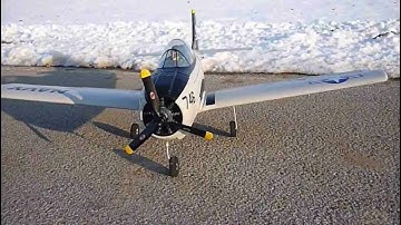 Repainted T-28D Trojan with VF-84 Jolly Rogers paint scheme