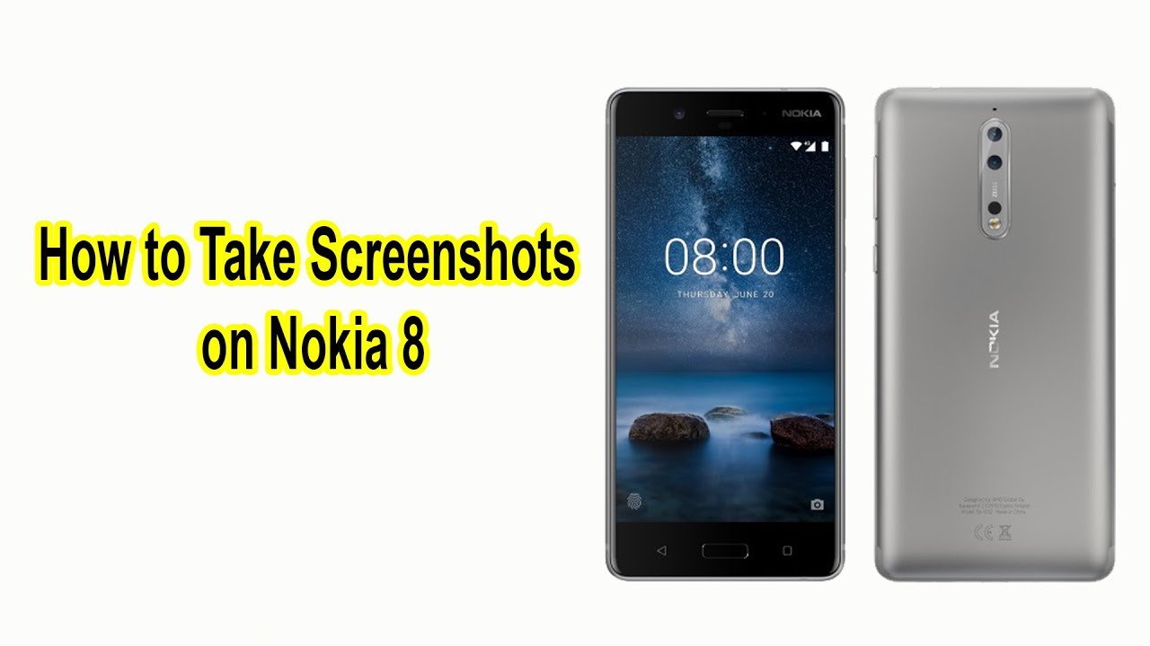 How to Take Screenshots on Nokia 8 - YouTube