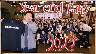 Schannel Year End Party 2023 | Năm đầu tiên sếp Huy quẩy tới bến tặng quà tri ân hơn trăm củ!!