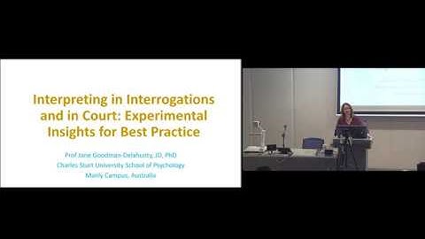 Interpreting in interrogations and in court:  Experimental insights