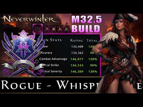 Neverwinter - M32.5 Rogue Whisperknife Build/Guide with Max Damage Stats! - Starter Gear Included thumbnail