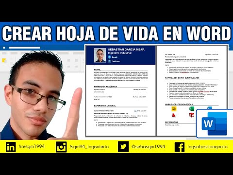 Crear Hoja de Vida en Word + Plantilla