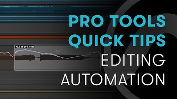 Pro Tools Quick Tips: Editing Automation