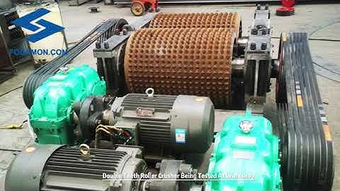 Double Teeth Roller Crushing Machine Being Tested - Fodamon