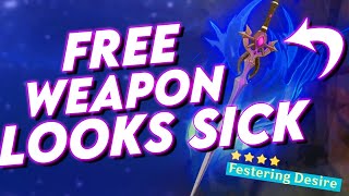 Genshin Impact 1.2 Update | Festering Desire AMAZING Sword | New Free Event Weapon Looks TOP Tier