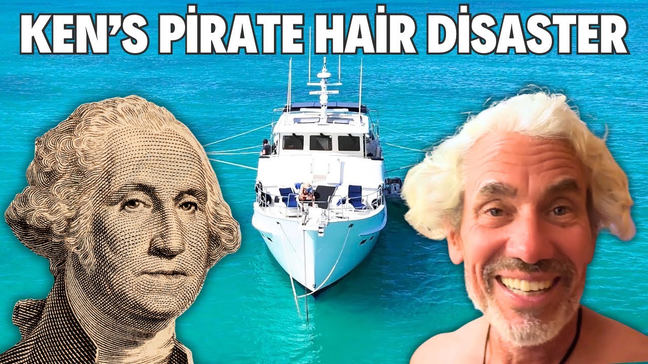 FROM NAVY BUZZ CUT TO PIRATE HAIR…CAPTAIN KEN’S HAIR DILEMMA #trawlerlife #travelvlog