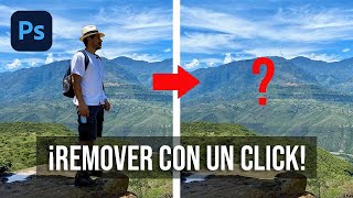 ¡Remover elementos de una imagen con un solo click! #Photoshop