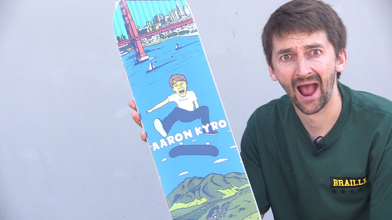 please cartoon AARON PRO MODEL BOX OPENING