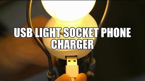 USB Light Socket Phone Charger