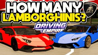 WHAT/HOW MANY *LAMBORGHINI* CARS ARE COMING TO DRIVING EMPIRE *THIS FRIDAY!* | Lamborghini LICENSE!!