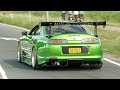 Tuner Cars Leaving Car Show 700HP Supra Twin Turbo 370Z Turbo E30 Skyline R33 RX 7 Hellcat Tuner Cars Leaving Car Show 700HP Supra Twin Turbo 370Z Turbo E30 Skyline R33 RX 7 Hellcat
