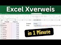 Excel Xverweis in einer Minute erklärt [Sverweis]