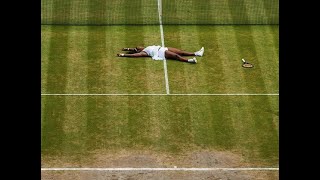 Serena Williams Celebrating 22 Grand Slam Title Wins At Wimbledon to Tie Open Era Record