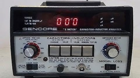 Repairing a Sencore LC-53 Capacitor Tester / Meter