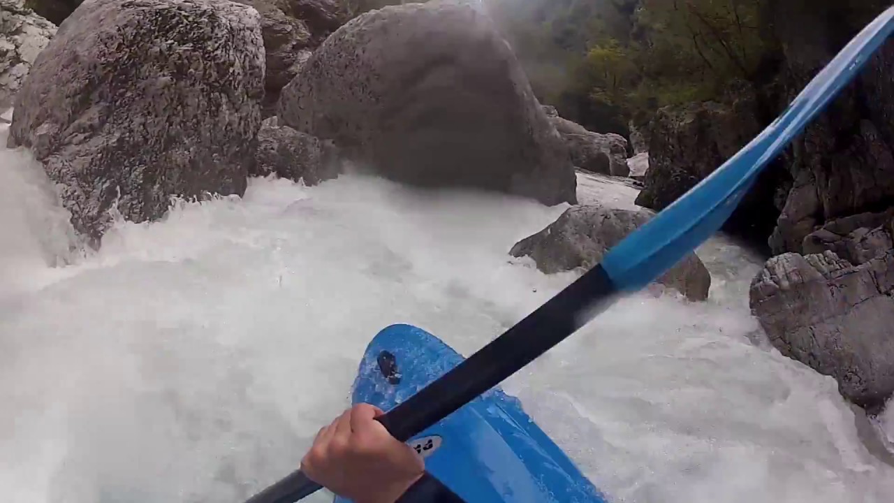 Kayaking the Učja river in Soča valley